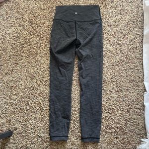 Dark grey lululemon leggings 25”